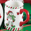 8 Peppermint Snowman Mugs - Not Personalized