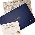 Birthdate/anniverqary Newspaper-leatherette