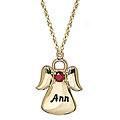 Birthstone Angel Pendant