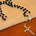 Black Beaded Rosary