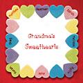 Candy Hearts Plate With Name Heatts