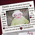 Daddy Valentine Frame Whitee