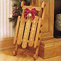 Decorative Wooden Snow Sled