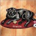 Dog Shaped Wolo Hooked Rugs