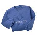 Embossed Initial Sweatshirt - Slate Blue
