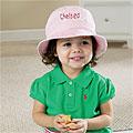 Embroidered Kids Bucket Hat - Pink Or Denim