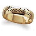 Engraved Name Ring