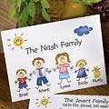 Family Of Characters Note Cards And Envelopes