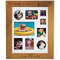 Family Wooden Photo Collage Frame - White Mat