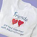 Friends Heartstrings T-shirts Available In White Or Yellow