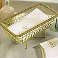 Gold Wire Towel Basket