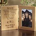 Graduation Bi-fold Wooden Frame - 3-1/2x5