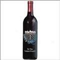 Happy Hanukkah Wine Bottle