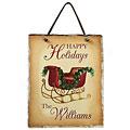 Happy Holidays Slate Plaque