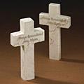 Jerusalem Stone Comfort Crosses (set Of 2)