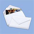 Leather Photo Envelope - White