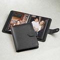 Leather Photo Wallet - Black