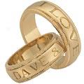 Message Of Love Rongs - 14k Gold-plate