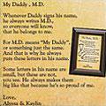 My Daddy^^ M.d. Print