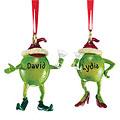 Olive Couple Ornaments