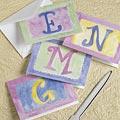 Pastel Initial Note Cards And Envelopes (24)