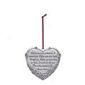 Pewter Baby Crib Medallion Ornament