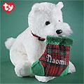 Plush Scottie Dog With Tartan Stocking By Ty