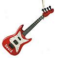 Red Guitar Ornament