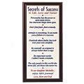 Secrets Of Success Plaque