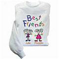 Sisters & Frriends Youthh Sweatshirts - White