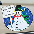 Snowman Car Magnet