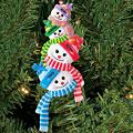 Stacking Snowman Ornament -5 Family Membersclearance Price $4.98