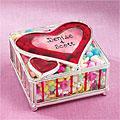 Stained Glass Heart Box