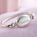 Sterling Silver Girl's Bangle Bracelet