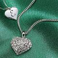 Swatovski Crystals Pave Heart Shaped Pendant