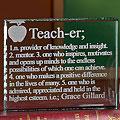 Teacher Glass Block