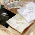 Wedding Dinner Napkins - Your Cohice Of Black^^ Ivory Or White In A Bell Or Dove Design