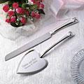 Wedding Silver Heart Cake Serving Set