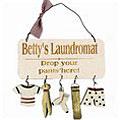 Wooden Laundromat Plaque - Drop Your Pants...