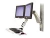 Hd Combo Mount Djal-monitor Arm And Keyboard Platform With Sliding Mouse Tray