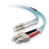 Lc/sc 10 Gigabit Aqua Fiber Patch Cable  6.56 Ft