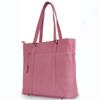 Metxk3 Komen Pink Leather Tote Notebook Bag