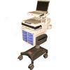 Mobile Medication Station With Locking Side Bins  8 Drawers