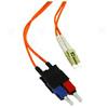 Multimode Lc/sc Duplex Fiber Patch Cable With Clips  - 26.25 Ft