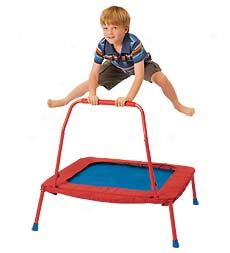 Blue And Red Folding Trampoline
