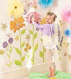 Fairy Garden Wall Stickers, Sett Of 42