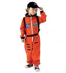 Jr Astronaut Suit -orange Small Only