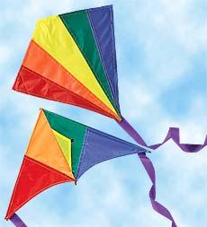 Mini Rainbow Kites, Set Of 2