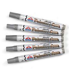 Silver Paint Markers, Set Of 5