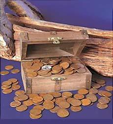 Money  Chest Coin Colection